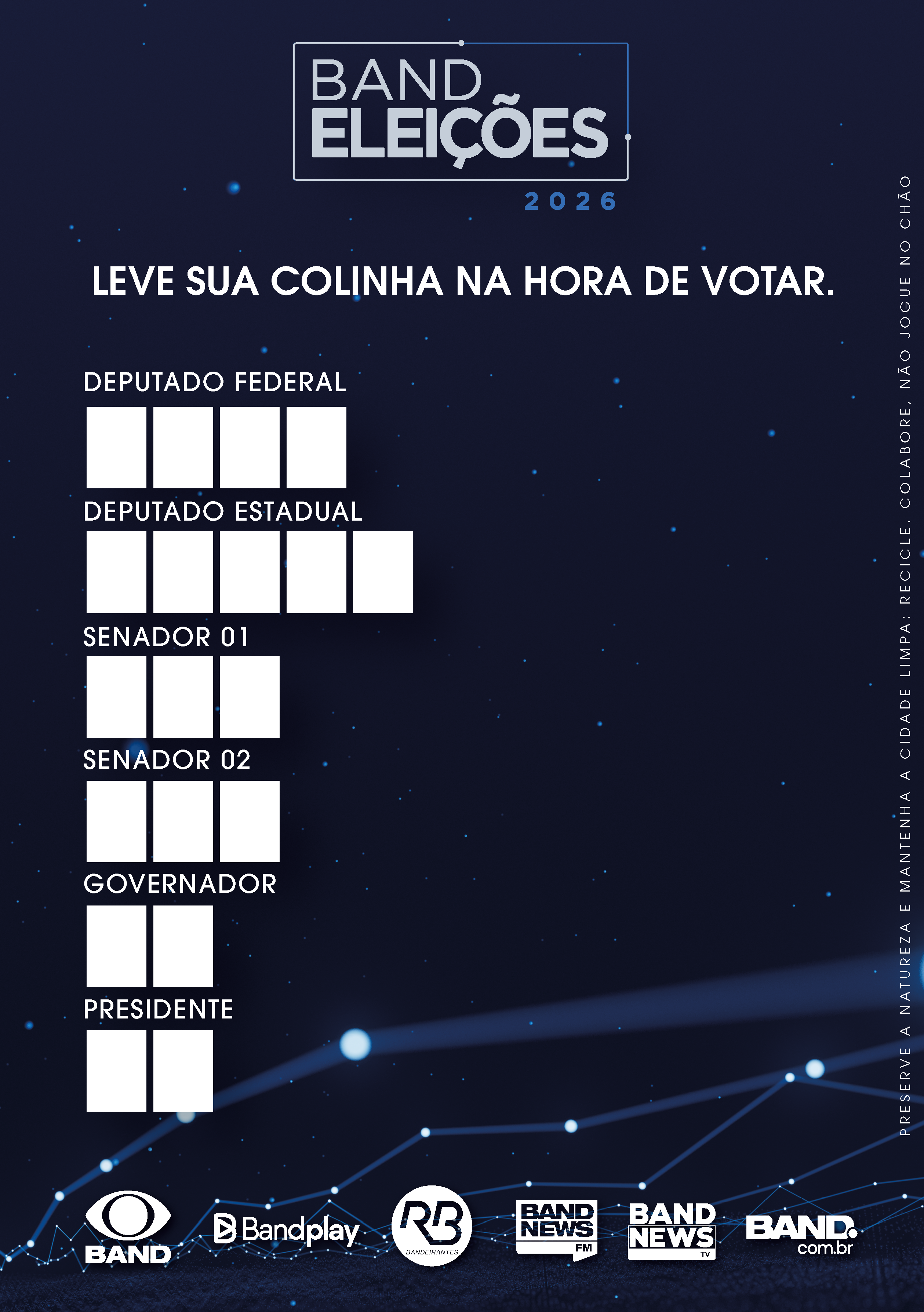 Santinho Band Eleições 2026